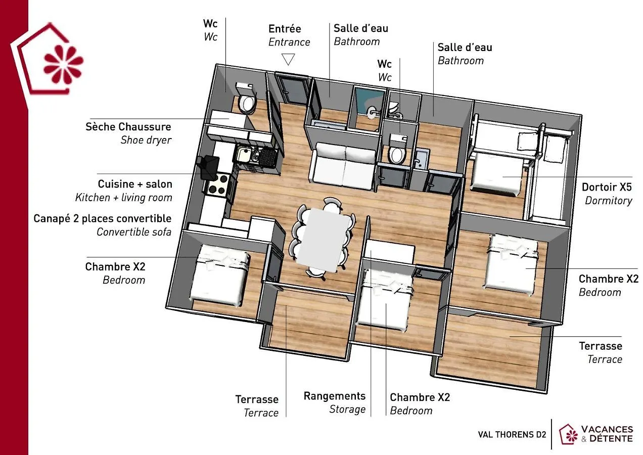 Apartament Nazca D2 Val Thorens Francja